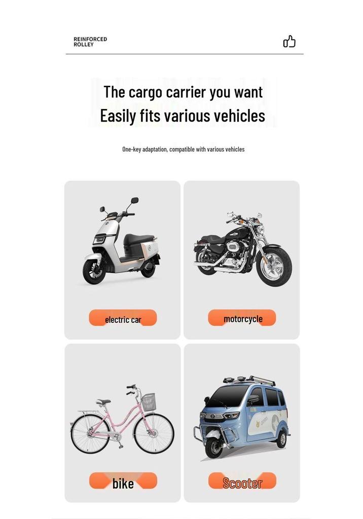 Portable Electric Towable Camping Cart - Hand-Pushed Picnic and Small Trailer