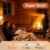 Home Environment Fireplace Fan Energy Efficient 17.2x10x9.6cm Abrasion Resistant Compact Size Energy Efficient