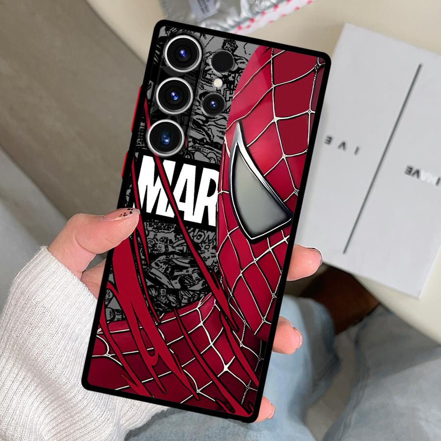 Funda Phone Cover Case for Samsung Galaxy S26 S25 Ultra Note 20 10+ S22 S23 FE S20 S24 Plus S21 Marvel Spiderman Ironman