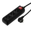 Hama Technics 00030392 Black 3 Socket Power Strip with Switch
