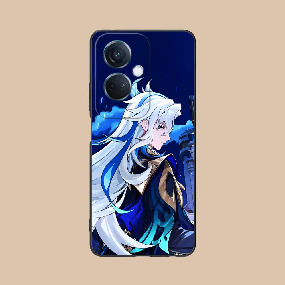 Game GI Neuvillette Matte TPU Mobile Phone Case for OPPO Reno 14 13 12 11 10 9 8 7 6 5 F T Pro 5G Colorful Printing Cover