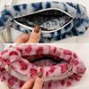 Fashion Soft Faux Fur Plush Underarm Handbag Cow Print Leopard Print Mini Shoulder Bag Faux Fur Purse
