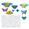 Butterfly Resin Silicone Mold Wind Chimes Keychain Necklace Pendant Jewelry Craft Casting DIY Mold for Home Decoration