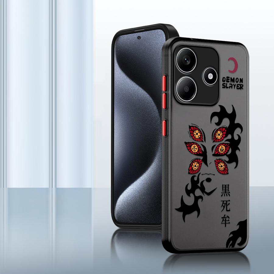 Case for Xiaomi Redmi Note 14 11 A4 14C 13C 9S 13 Pro Plus 10 12 Funda Back Phone Cover Cool Demon Slayer Kokushibo