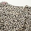 Sinofuode Mulberry Silk Retro Leopard Print Dress