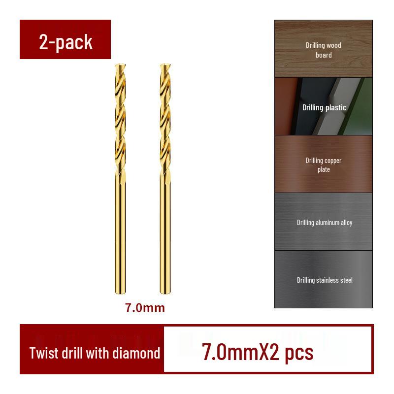 Cobalt Alloy High-Hardness Tungsten Steel Twist Drill Bit Set for Drilling Stainless Steel