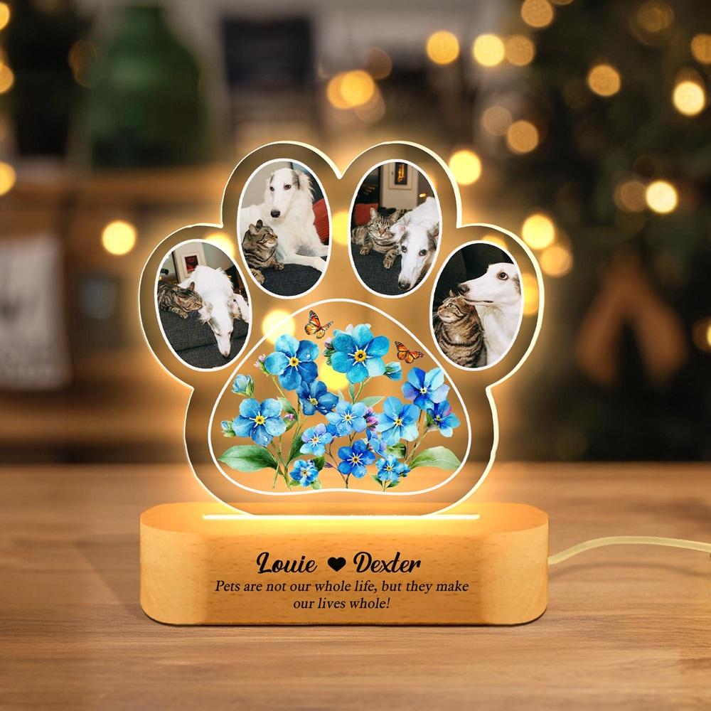 Custom Dog Memorial Photo Frame Pet Loss Pet Remembrance Gift Unique Multi-Photo Sympathy Gift To Honor Your Furry Friend
