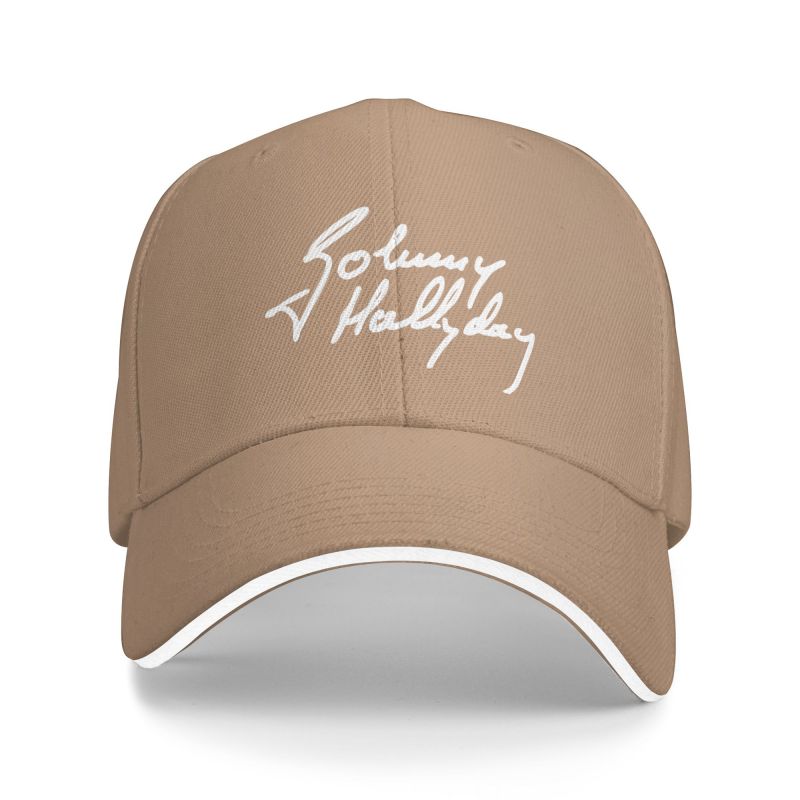 Custom French Rock Legend Johnny Hallyday Baseball Cap for Unisex Women Breathable Dad Hat Streetwear