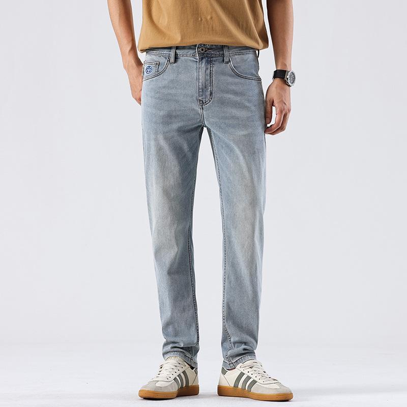 

Новые весенне-летние тонкие брюки длиной до икры, высококачественные тонкие джинсы прямого кроя 38