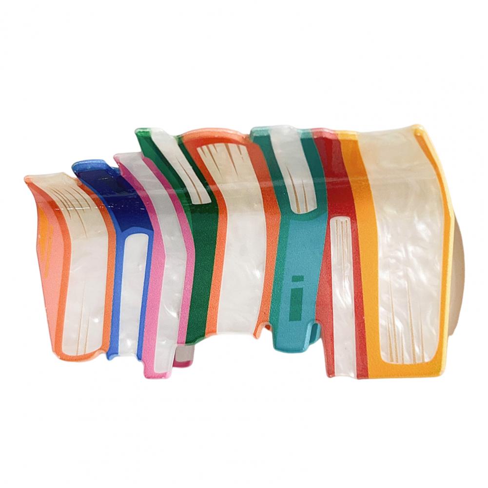 

Заколка для волос для девочек, цветная книжка в форме книги, женская заколка для волос с противоскользящими зубцами, большого размера, аксессуары для волос на затылке оранжевый