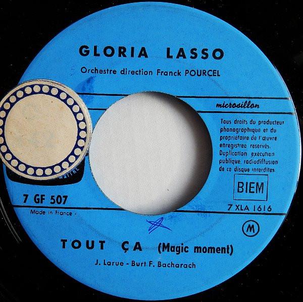 

7-дюймовая пластинка GLORIA LASSO Tout a El Emigrante 7GF507 La Voix De Son 1959 Франция Латинская б/у