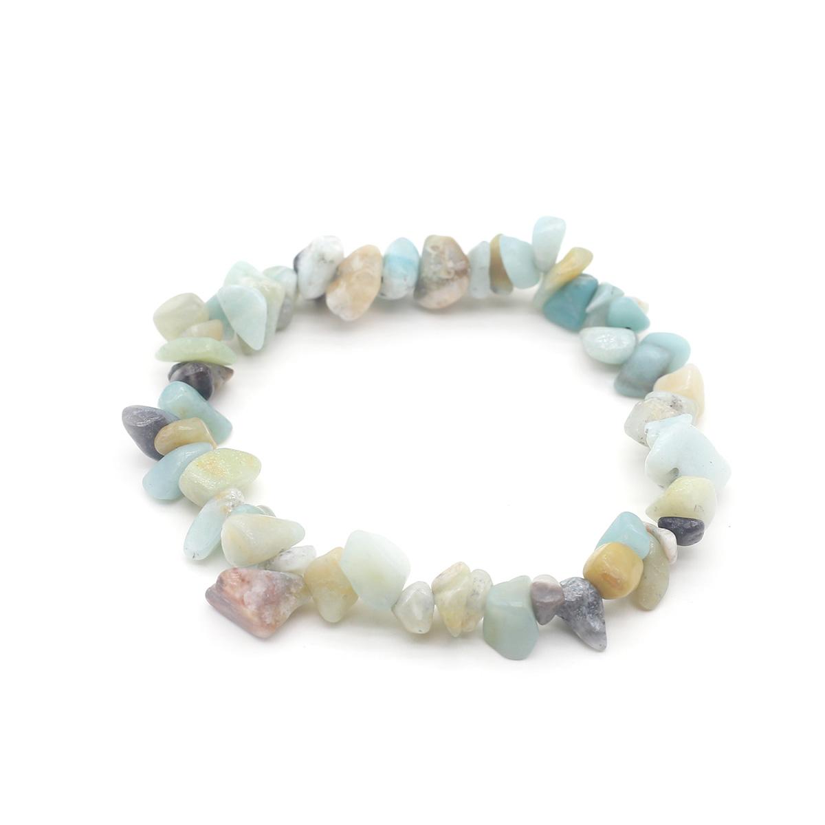 

1 шт., браслет из натурального камня, нерегулярный кристалл, аметист, агат, флюорит, синяя бирюза, опал, браслеты для женщин и мужчин, ювелирные изделия 19 см 1Pcs/Amazonian Stone