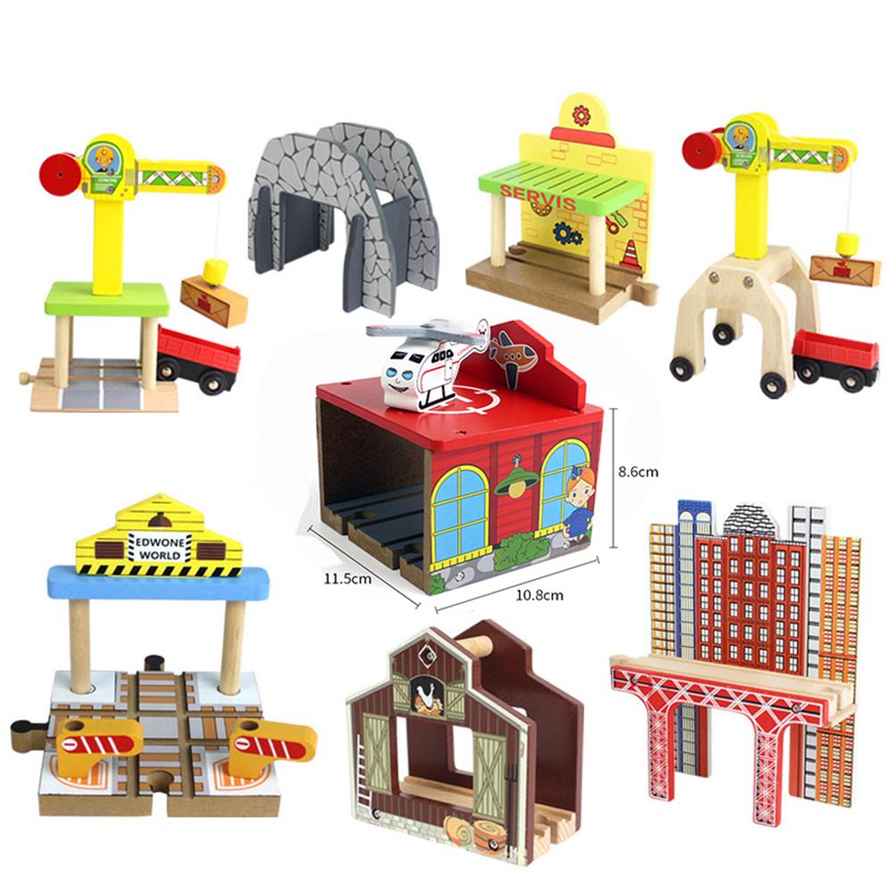 DIY Wooden Track Tools Bridge Train Track Accessories Suitable for Kids Educational Toys