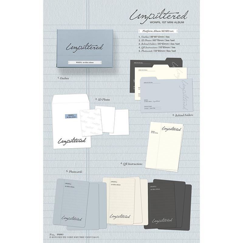 [Pre-order] Wonpil (day6) – 1st Mini Album [Unpiltered] Platform Ver.