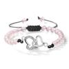 Double Heart Bracelet For Women Couple Matching Love Adjustable Chain Jewelry Romantic Anniversary Valentine's Day Present Gifts