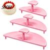Safe PLA Cake Ornaments 3PCS Curve Auxiliary Tools, Lightweight Support Professional Art Supplies Stakes, Decorating Ruffle Stencils for Kitchen