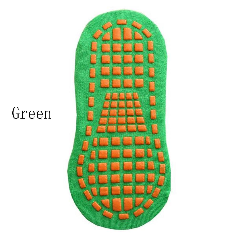Gyerek Felnőtt Csúszásgátló Zokni Szülő-Gyerek Trambulin Zokni Pamut Zokni Rugalmasság Sport Fiúk Lányok Kinti Gyerek Zokni 0-5 Years Old green