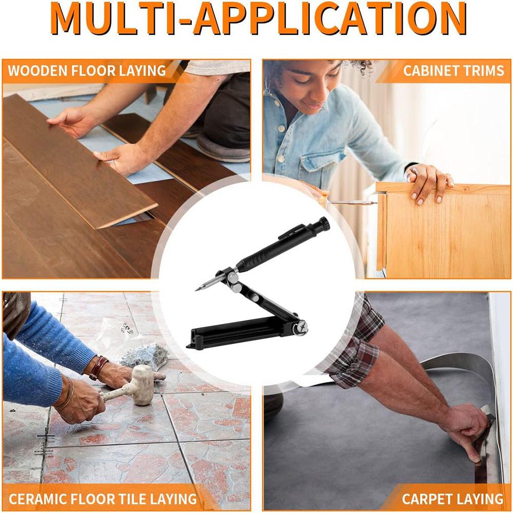 Multi-function Scribing Tool Construction Pencil DIY Woodworking Profile Scribe