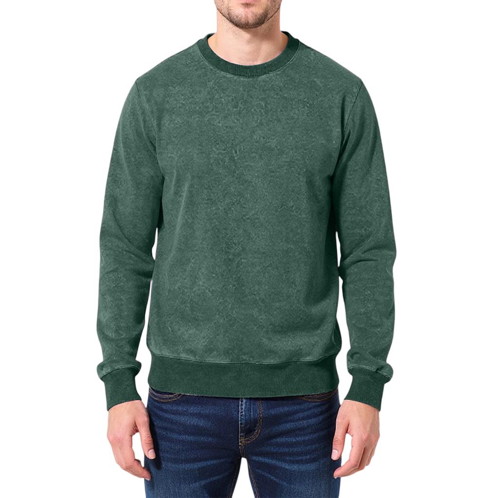 Men's  And  Women's  Trend  Loose  Retro  Wash With Water  Aging  Big News  Round Neck  Hoodie
