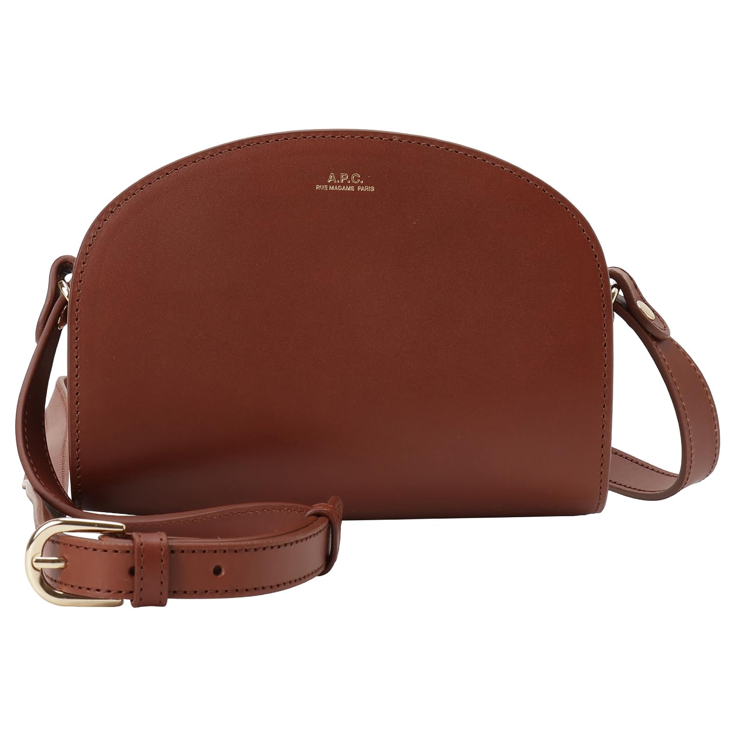 

Half Moon Mini Shoulder Bag Smooth Calf Leather Crossbody SAC DEMI LUNE MINI PXAWV F61392 Brown [Apace] Women s [Item]