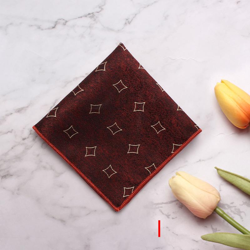 Source Pocket Towel Men'S Polyester Suit Dress Chest Towel Multi-Color Handkerchief Sales Striped Small Square Towel