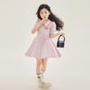 Girls Summer Pink Princess Short Sleeve Dress Sweet And Trendy Fashion