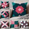 Exotischer portugiesischer Stil Geometrische Grafik Kunst Kissenbezug Überwurf-Kissenbezug Verdeckter Knopf Strapazierfähiges Polyester Stuhlkissen