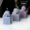 Reusable Silicone Mold Gift Box Skull Head Candle Mould Creative Aromatherapy Making Mold Festive Decoration Supplies