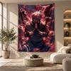 Decorative Tapestry,Kakashi Hatake Printed Wall Art, Lightweight Wall Hanging For Bedroom Background