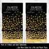 2 Pack Premium Black and Gold Plastic Tablecloths – Thick, Durable, Reble Table Covers (54 x 108 in) – Disposable Party Tablecloths for Birthday,
