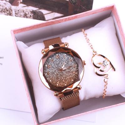Damen Armbanduhr Set Entwässerung Zweiteiliges Set Damen Armbanduhr Set Armbanduhr Armband
