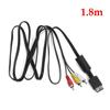 New Black Multi Out Video/Audio Cable Flat 3 RCA AV Cord