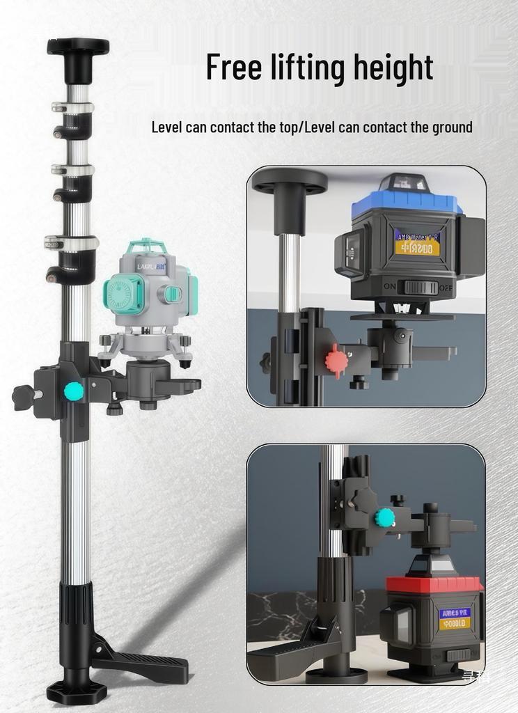 Adjustable Aluminum Alloy Ceiling Infrared Support Rod with Universal Pan Tilt