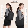 MXYOO Women's 2-Way Business Backpack, Lightweight, Waterproof, Commuter Bag, Large Capacity, Fits 15.6-inch Laptops, A4 Size, Vertical Shoulder