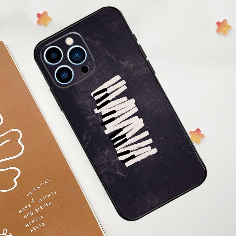 Minimalist Music Lover Phone Case For iPhone 17 Pro Max 14 13 12 11 15 16 Pro Max Mini 15 Plus 16e 17 Air Funda