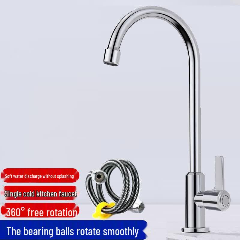 Lantuan Stainless Steel Single Cold Kitchen Faucet