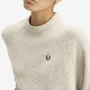 FRED PERRY [Womens] Crop Textured Knit - Warm Oat Malle Afpf2531115-Z45