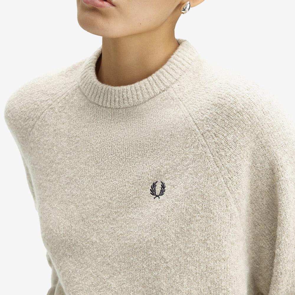 FRED PERRY [Womens] Crop Textured Knit - Warm Oat Malle Afpf2531115-Z45