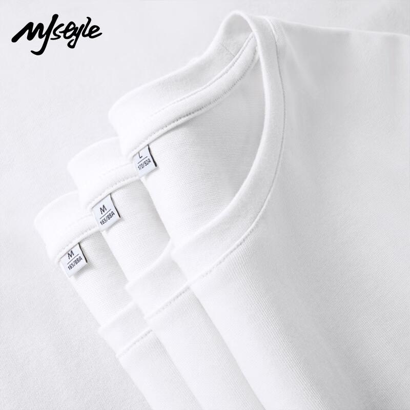 MJ STYLE Pure Cotton Short-Sleeve Unisex T-Shirt Loose-Fitting Casual Versatile Skin-Friendly Breathable Undershirt