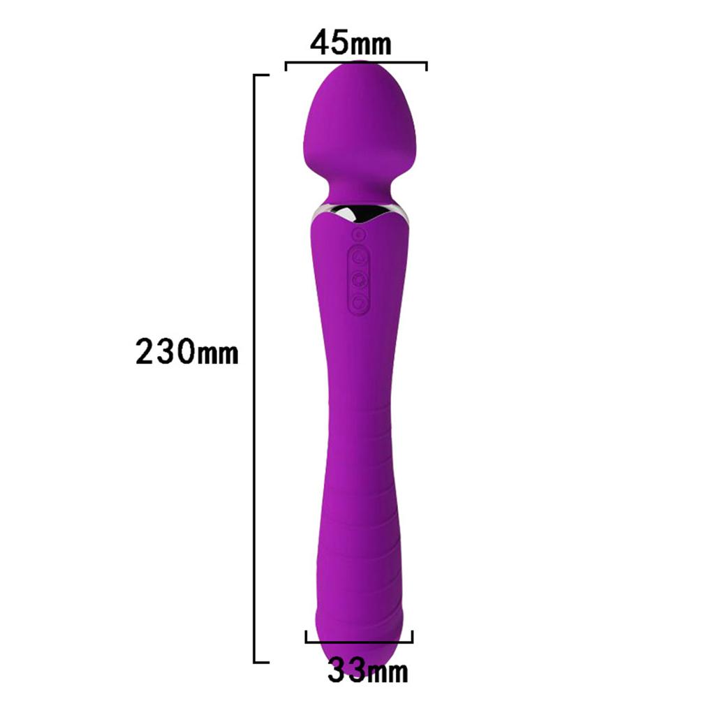 Female Vibration Adult Sex Toys Warming Double Head AV Stick Female Flirting Masturbation Equipment Sex Toys Massage