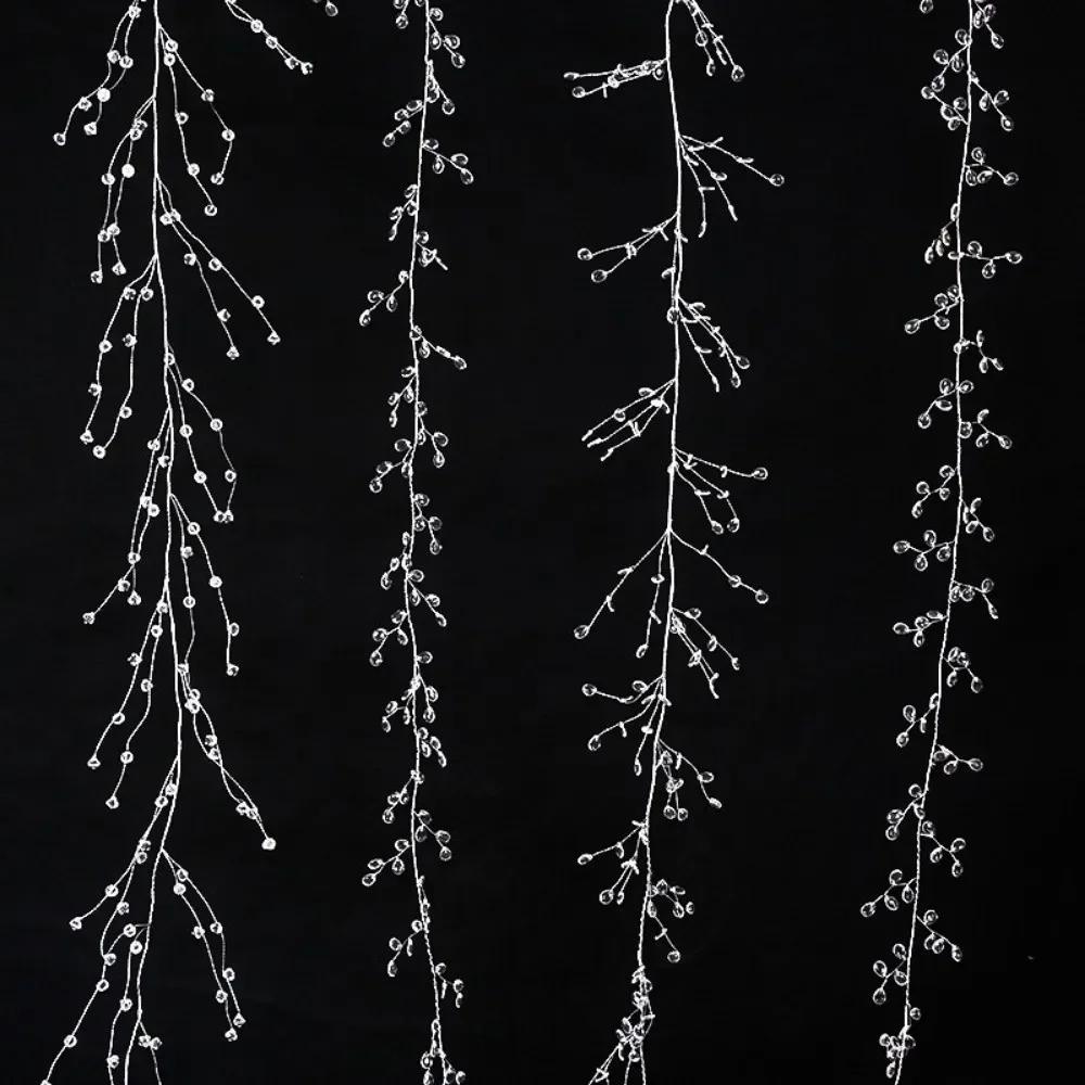 DIY Acrylic Crystal Beads Droprain String Branch Curtain Garland Transparent Diamond Beaded Stage Accessories