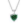 3Pieces Elegant Heart Shaped Cubic Zirconia Jewelry Set Necklace Earrings Ring Lightweight Accessories for Women