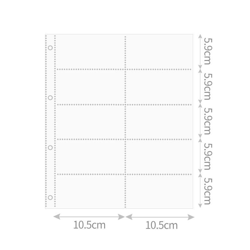 Sweet Heart Cutout Binder A4 Macaron Gradient Card Album D-Ring Loose-Leaf Cute Photocard Holder for K-Pop Idol Photo Collection