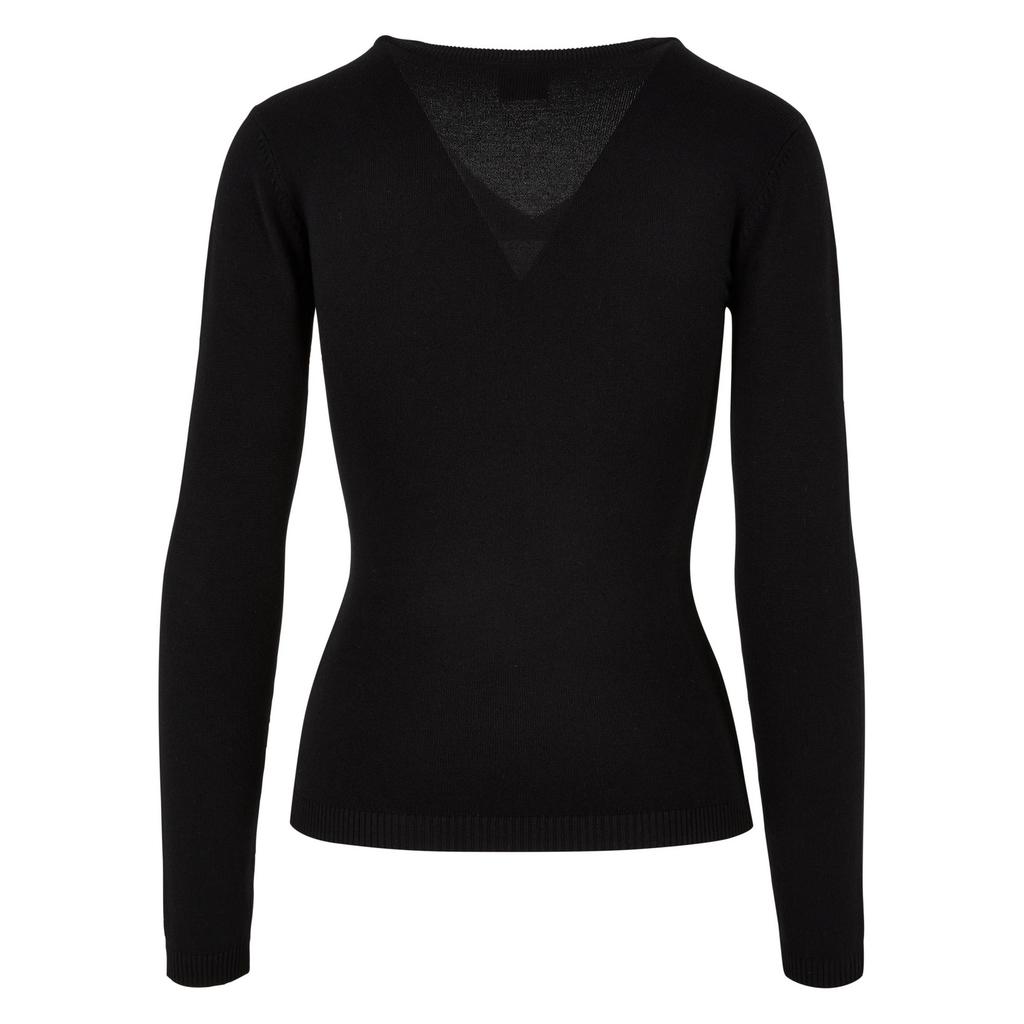 Urban Classics Womens/Ladies Knitted V Neck Sweatshirt