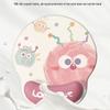 Women's Cute Monster Non-Slip Thick Wrist Rest Mouse Pad for Office or Laptop Use