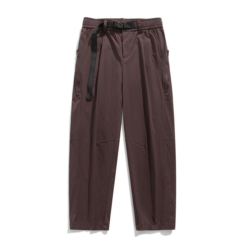Spring and Autumn New Casual Men's Thin Straight Pants Outdoor Loose Multi-pocket Outdoor Pants Fashion Joker.