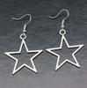 Retro Silver Hollow Star Pendant Necklace