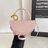 European American Retro Shoulder Bag Fashi Design Crossbody Bag Elegant Light Luxury Handbag Solid Color Versatile Casual Bags