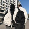 Schoolbag New Solid Color Design Sense Large Capacity Multi-pocket Fashion Simple Backpack Student Waterproof Durable Versatile Backpack