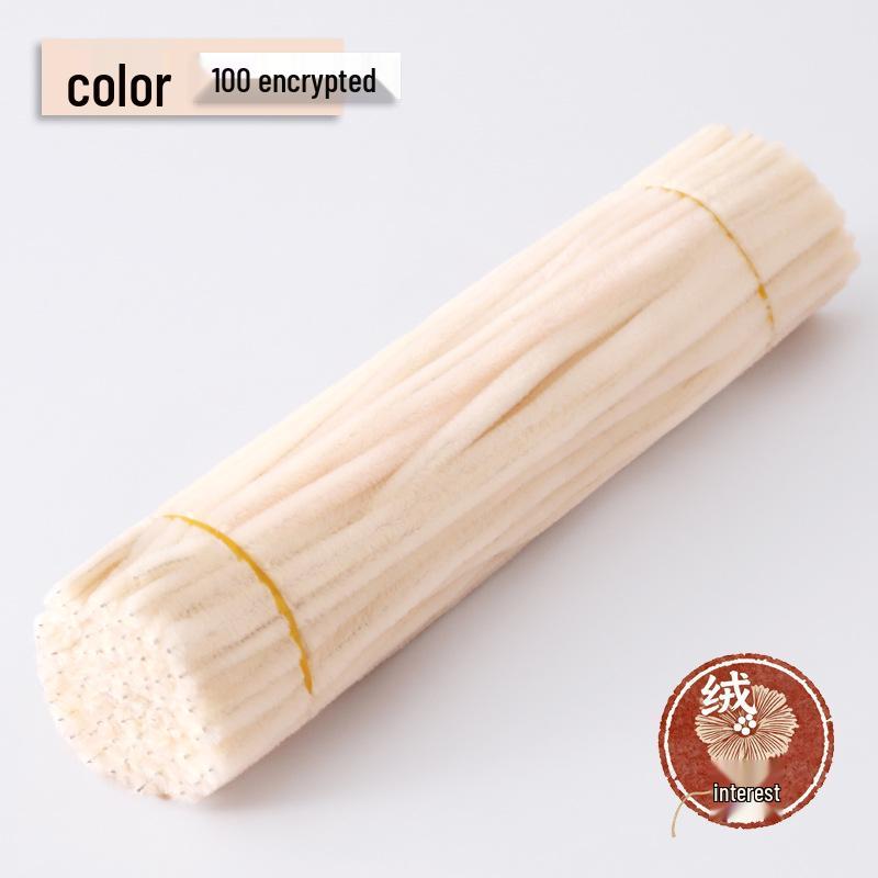 Macaron Twist Stick: Encrypted Velvet & Faux Plush Chenille Stems - DIY Mixed Color Craft Pack